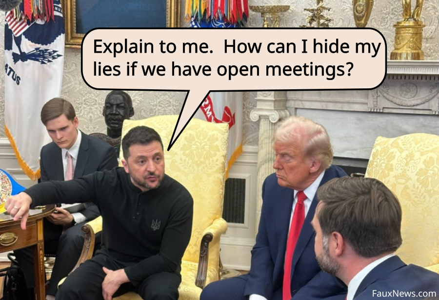 Zelensky Trump Vance Meeting