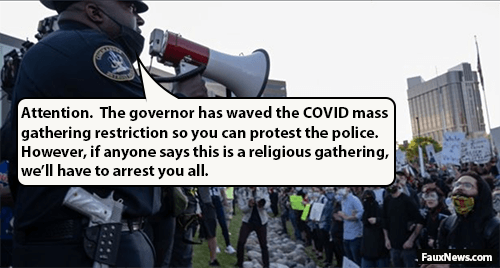 Police arrests church not rioters